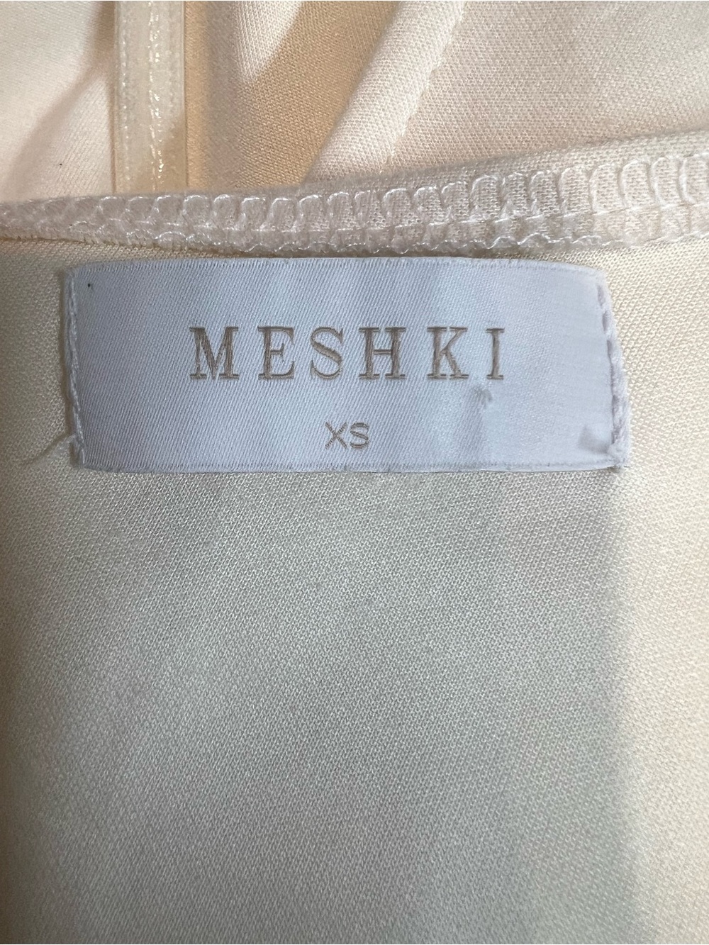 MESHKI Maxi Sleeveless Dress Ivory Wedding Party Size XS - Picture 6 of 7